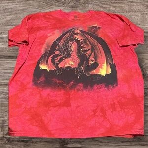 The Mountain Dragon Slayer Vibrant Red T-Shirt